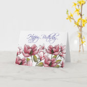 Carte d'anniversaire Whisperer Magnolia (Fleur jaune)