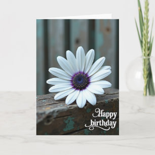Carte d'anniversaire White Bloom