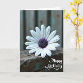 Carte d'anniversaire White Bloom (Fleur jaune)