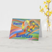 Carte d'anniversaire Wild 60th (Fleur jaune)