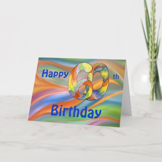Carte d'anniversaire Wild 60th (Devant)