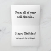 Carte d'anniversaire Wild Friends (Intérieur)