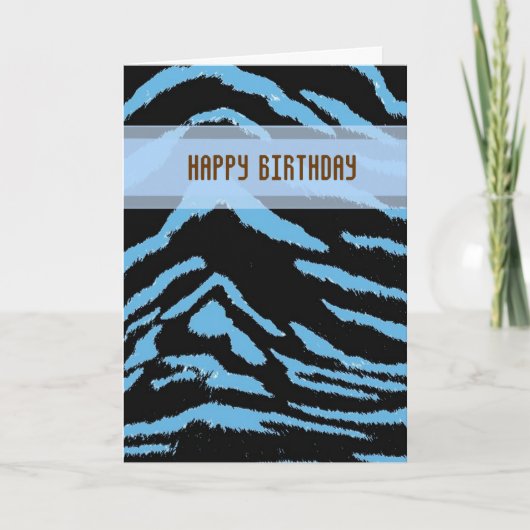 Carte d'anniversaire Wild Tiger (Devant)