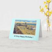 Carte d'anniversaire - Wildwood, New Jersey (Fleur jaune)