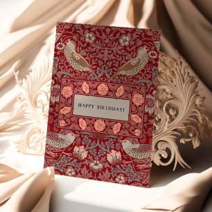 Carte d'anniversaire William Morris Strawberry Thi