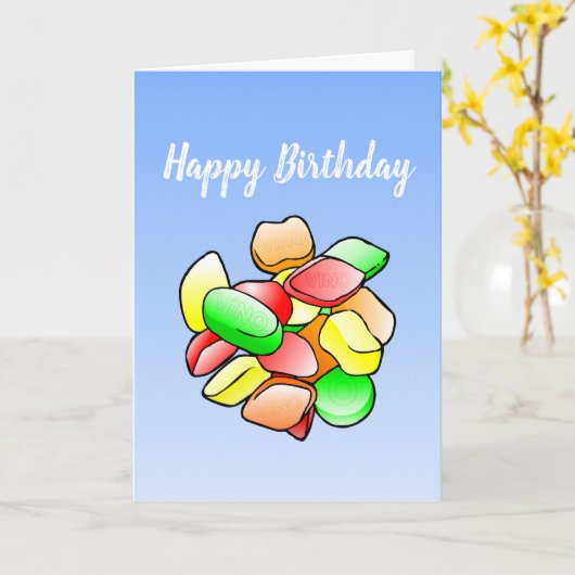 Carte d'anniversaire Winegum (Fleur jaune)