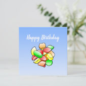Carte d'anniversaire Winegum (Debout devant)