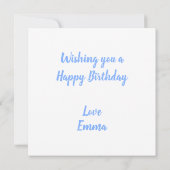 Carte d'anniversaire Winegum (Dos)