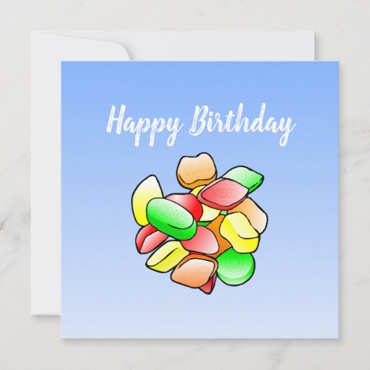 Carte d'anniversaire Winegum (Devant)