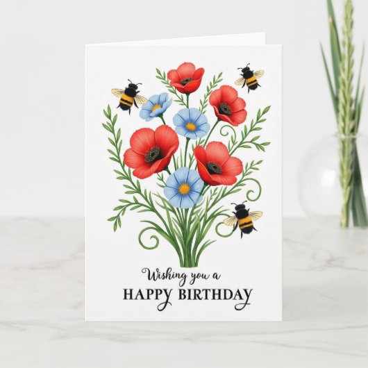 Carte d'anniversaire Winged Friends (Devant)