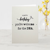 Carte d'anniversaire Witty Dna (Fleur jaune)