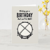 Carte d'anniversaire Witty Drum (Fleur jaune)