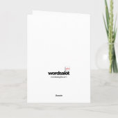 Carte d'anniversaire Witty pour ami ou frère aîné (Dos)