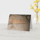 Carte d'anniversaire "WOOLWORTH Sidewalk" (Fleur jaune)