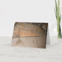 Carte d'anniversaire "WOOLWORTH Sidewalk"