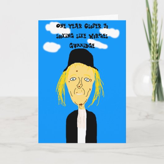 Carte d'anniversaire Worzel Gummidge (Devant)
