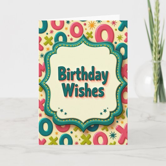 Carte d'anniversaire Xoxo Joyeuse (Devant)