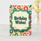 Carte d'anniversaire Xoxo Joyeuse (Fleur jaune)