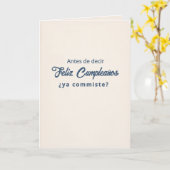 Carte d'anniversaire Ya Comiste? (Fleur jaune)