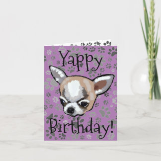 Carte d'anniversaire Yappy Chihuahua