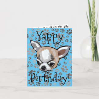 Carte d'anniversaire Yappy Chihuahua