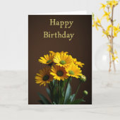 Carte d'anniversaire Yellow Blossom (Fleur jaune)