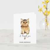 Carte d'anniversaire Yorkshire Terrier Chien Maman (Fleur jaune)