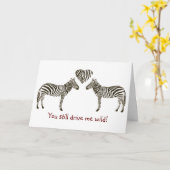 Carte d'anniversaire Zebra (Fleur jaune)