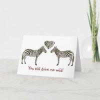 Carte d'anniversaire Zebra