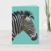 CARTE D'ANNIVERSAIRE ZEBRA (Devant)