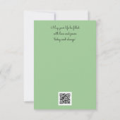 Carte d'anniversaire Zinnia Red Flower Artsy (Dos)