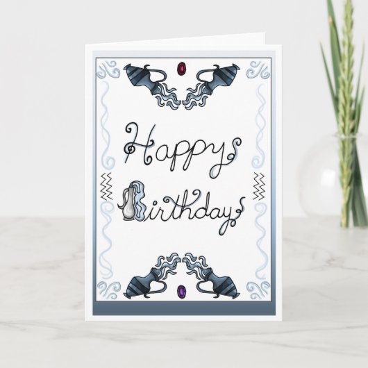 Carte d'anniversaire Zodiac Aquarius (Devant)