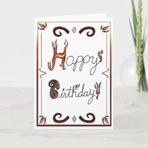 Carte d'anniversaire Zodiaque Bélier