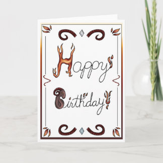 Carte d'anniversaire Zodiaque Bélier