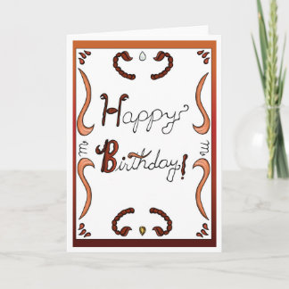 Carte d'anniversaire Zodiaque Scorpion