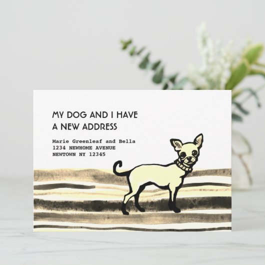 Carte d'annonce à plat (Debout devant)