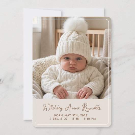 Carte d'annonce Caprice Plat (Devant)