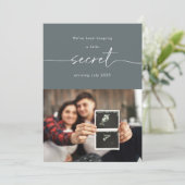Carte d'annonce de bébé secret (Debout devant)