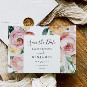 Carte d'annonce de date de sauvegarde de photo de