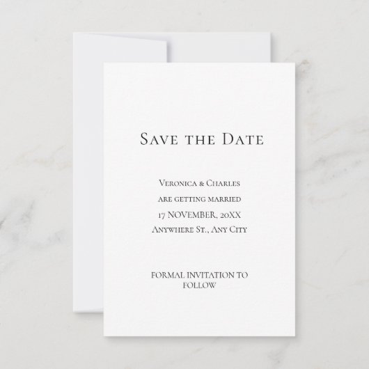 Carte d'annonce de date de sauvegarde de script él (Dos)