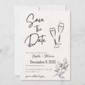 Carte d'annonce de date de sauvegarde de script él (Devant)