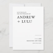 Carte d'annonce de date de sauvegarde d'écriture é (Devant)