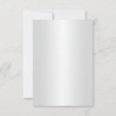 Carte d'annonce de date élégante avec roses rouges (Dos)