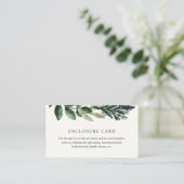 Carte d'annonce de décorations hivernales et à car (Debout devant)