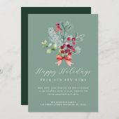 carte d'annonce de déménagement pour feuillage d'h (Devant / Derrière)