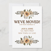 Carte d'annonce de déplacement de la flore botaniq (Devant)