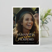 Carte d'annonce de fête de fin d'études 2026 avec (Debout devant)