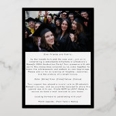 Carte d'annonce de fête de fin d'études 2026 avec (Verso)