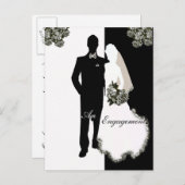 Carte d'annonce de fiançailles (Devant / Derrière)