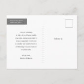 Carte d'annonce de fiançailles et de mariage en fu (Dos)